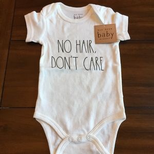 Rae Dunn “No Hair Don’t Care” Onesie